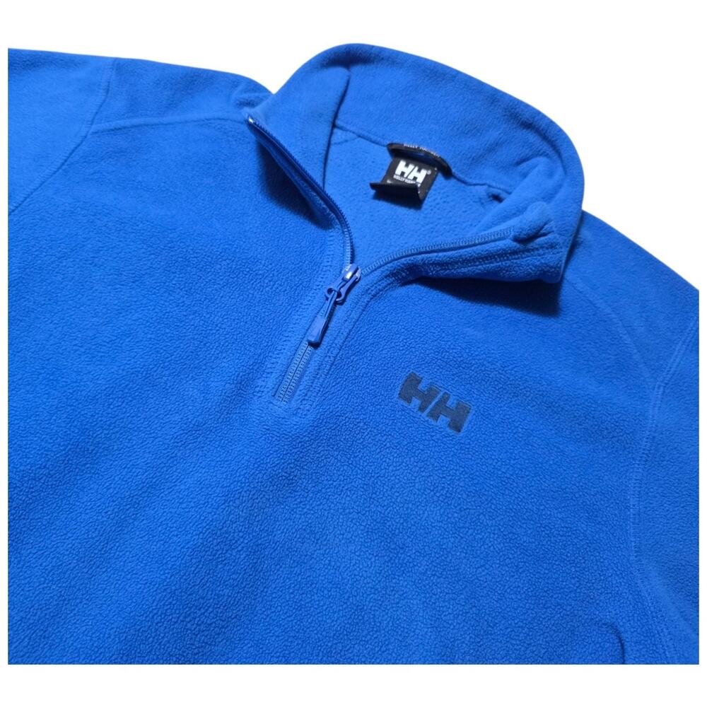 Helly Hansen Polartec Fleece Pullover Womens S Blue 1/4 Zip Outdoor Hiking